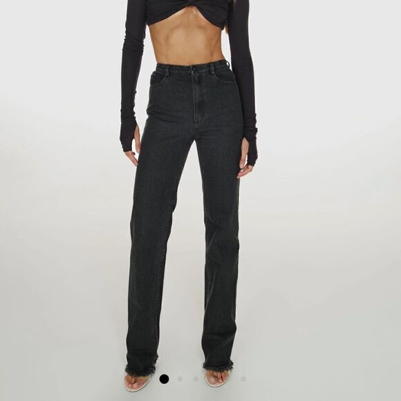 NEW CULTNAKED Denim Killa Trousers Noir Black Size XL - Picture 1 of 13